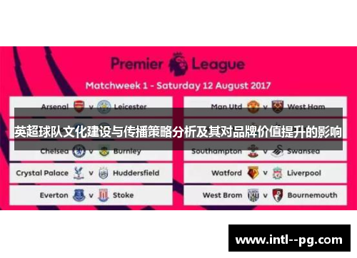 英超球队文化建设与传播策略分析及其对品牌价值提升的影响 英超球队文化建设与传播策略分析及其对品牌价值提升的影响